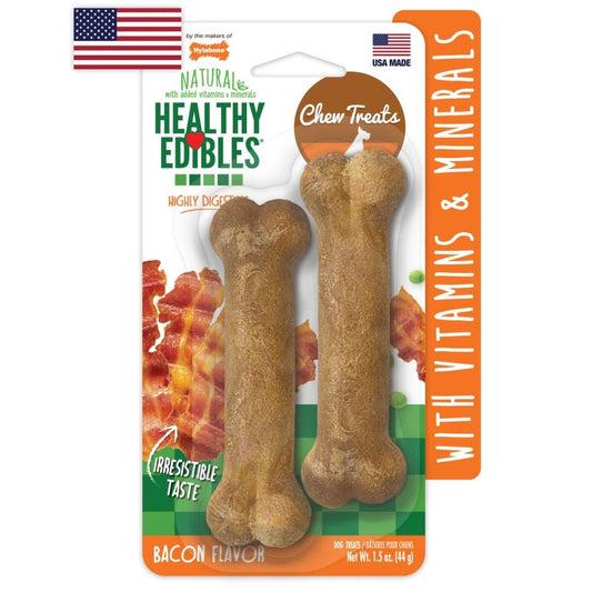 NYLABONE HE DOG SNACK LONGER LASTING BACON 2UNDS PETITE 44 GR