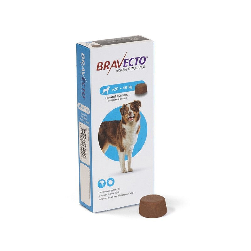 BRAVECTO 1000 MG 1 TAB 20 KG-40 KG