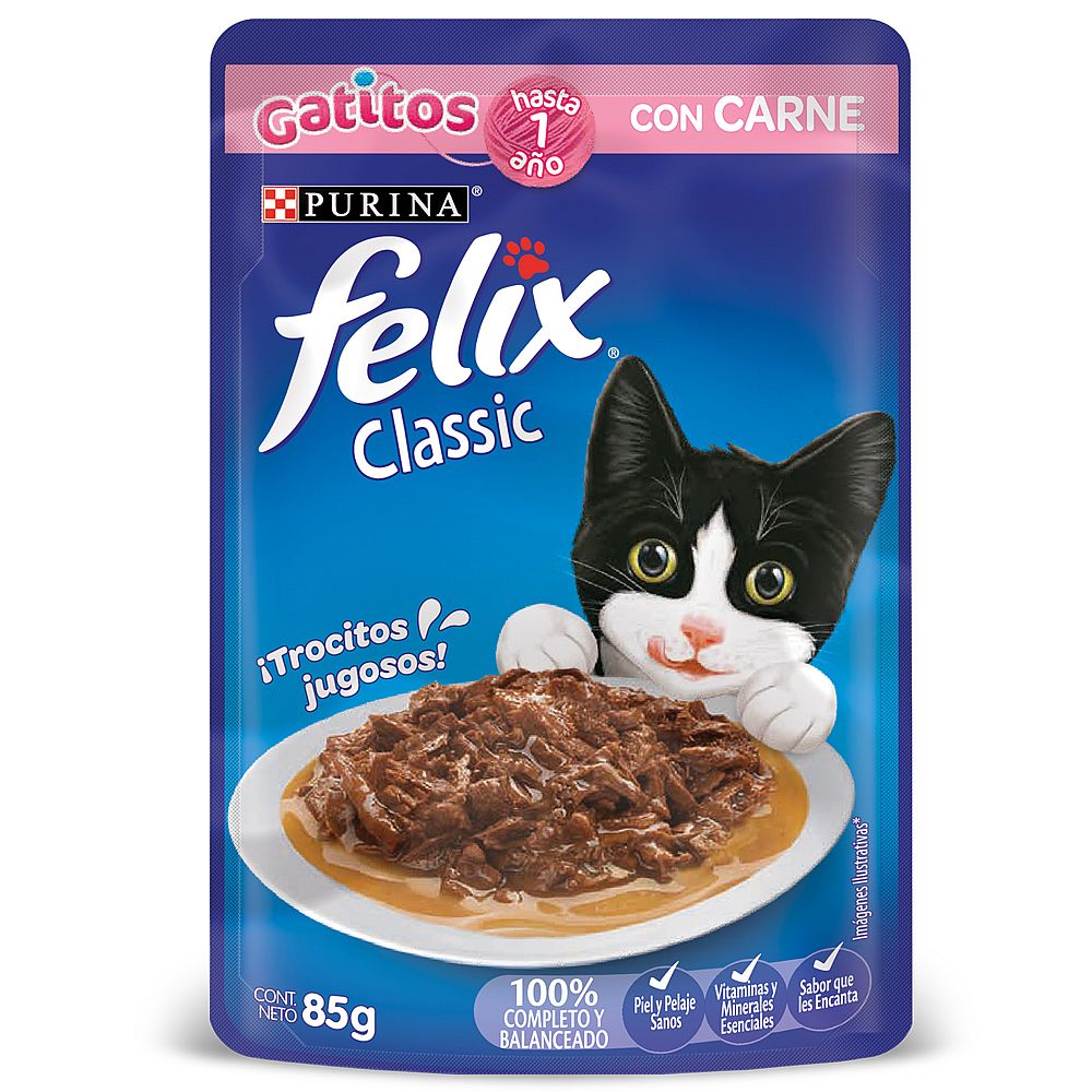 FELIX CLASSIC GATITOS CON CARNE 85 GR