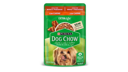 DOG CHOW Adulto Mini Pequeño CARNE 100 gr