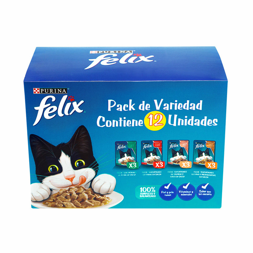 FELIX Pack Surtido x12 - Sobres 1020 gr