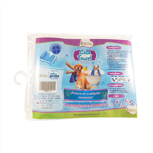 PET PRIME COLD TOWEL AZUL TOALLA 66CM*43CM