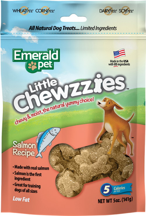 EMERALD PET DOG SNACK LITTLE CHEWZZIES - SALMON 5OZ