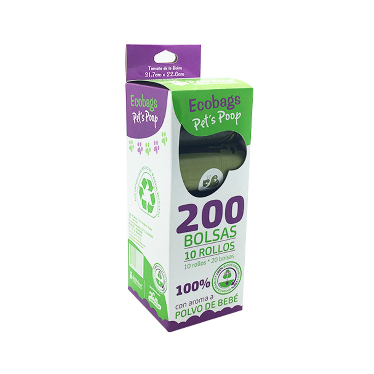 PET PRIME ECOBAGS PET'S POOP 10 ROLLOS * 20 BOLSAS