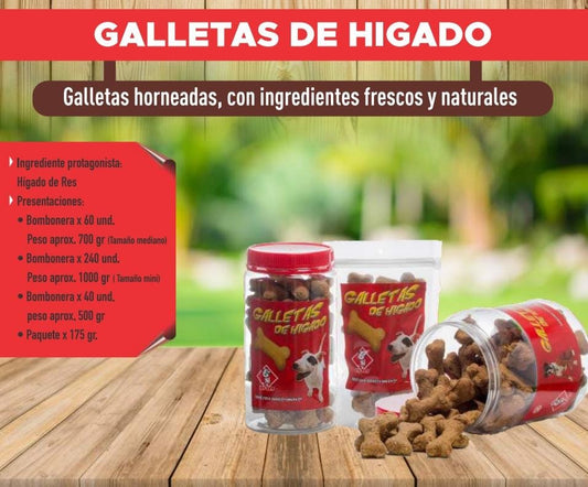 MY PET GALLETA HIGADO PAQ X 175 GR