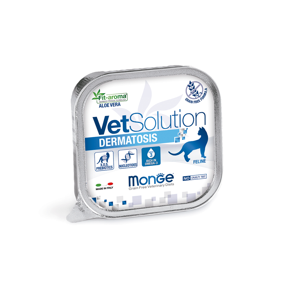 MONGE VET SOLUTION DERMATOSIS FELINE X 100 GR