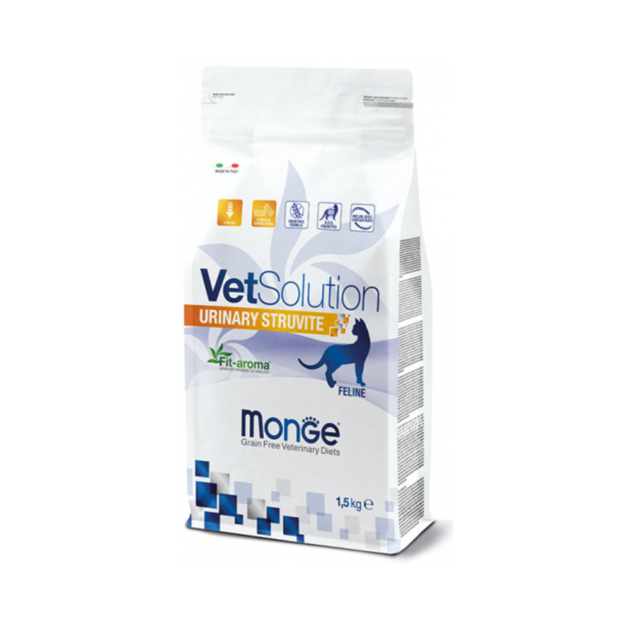 MONGE VET SOLUTION FELINE URINARY STRUVITE X 1,5 KG