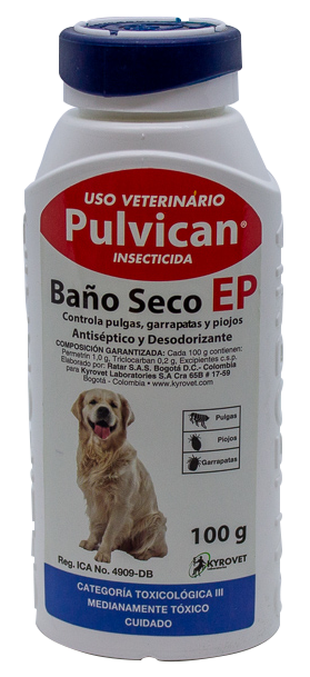 PULVICAN BAÑO SECO EP X 100 GR