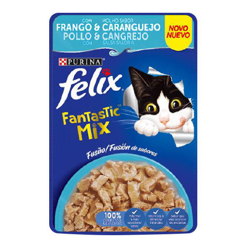 FELIX FANTASTIC MIX POLLO CANGREJO 85 GR