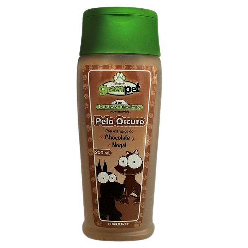 SHAMPOO GREEN PET PELO OSCURO X 200 ML