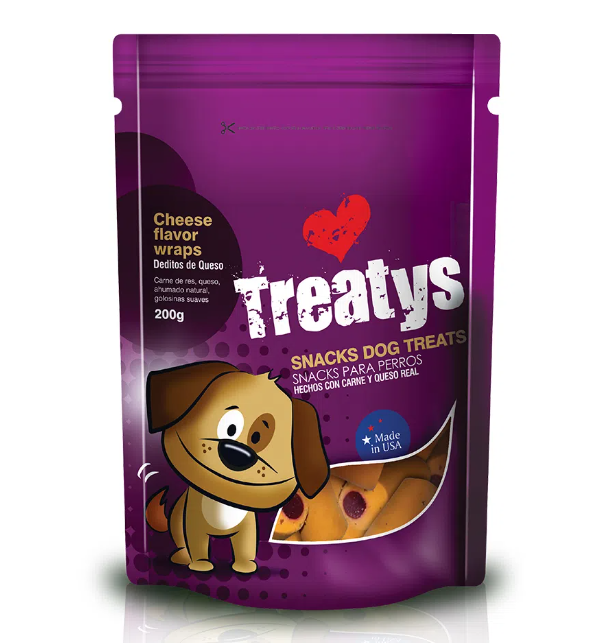 TREATYS CHEESE WRAPS (DEDITOS DE QUESO) X 200 GR (MORADO)