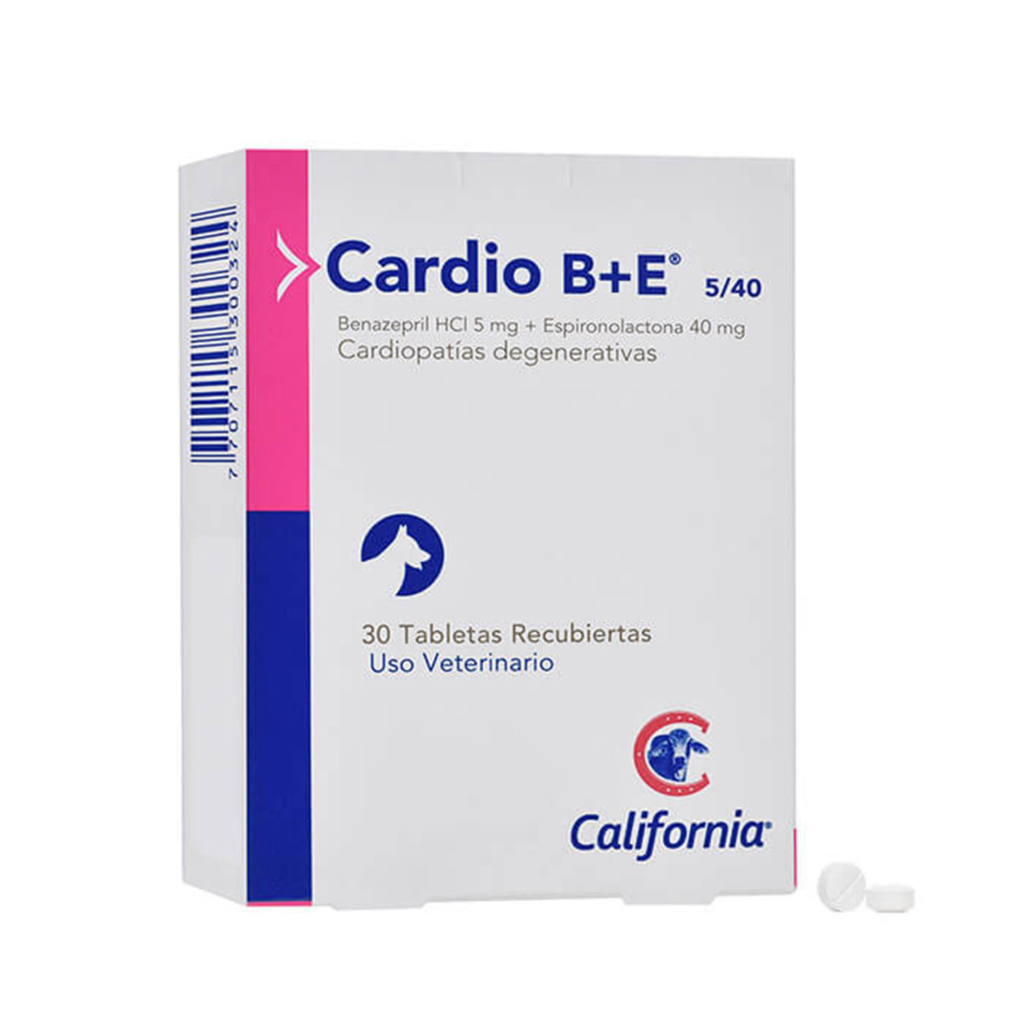 CARDIO B+E 5/40 CAJA X 30 TABLETAS