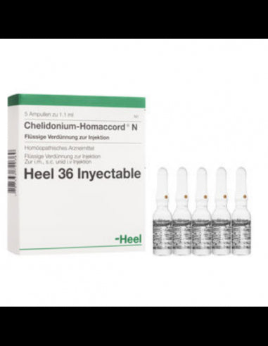 CHELIDONIUM HOMACCORD X 5 AMPOLLAS