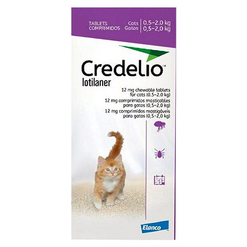 CREDELIO 12 MG X 3 TABLETAS (GATOS)