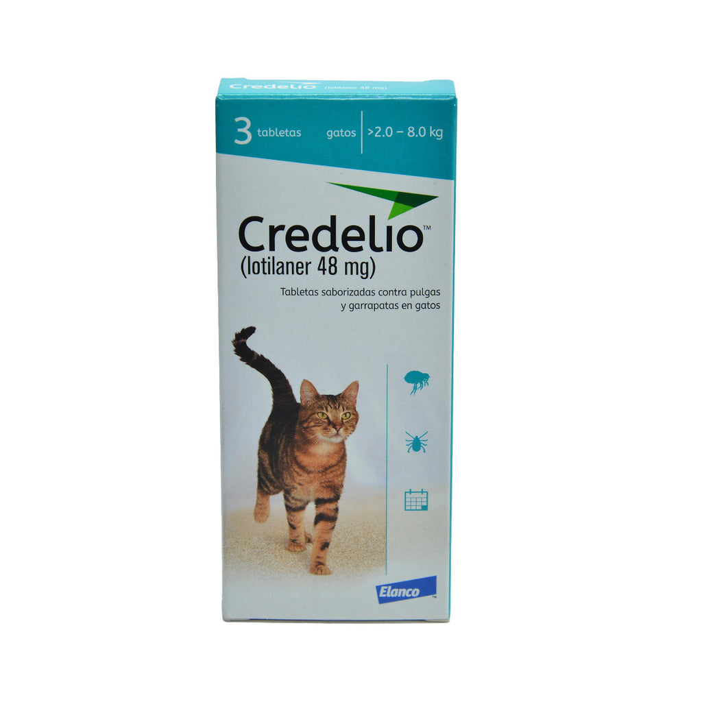 CREDELIO 48 MG X 3 TABLETAS (GATOS)