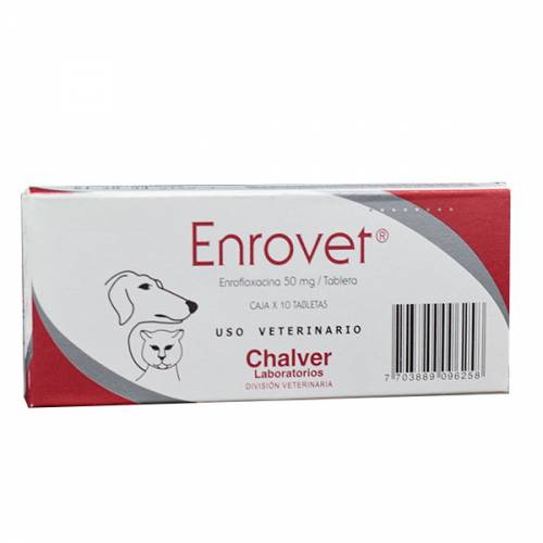 ENROVET 50 MG PETS X 10 TABLETAS