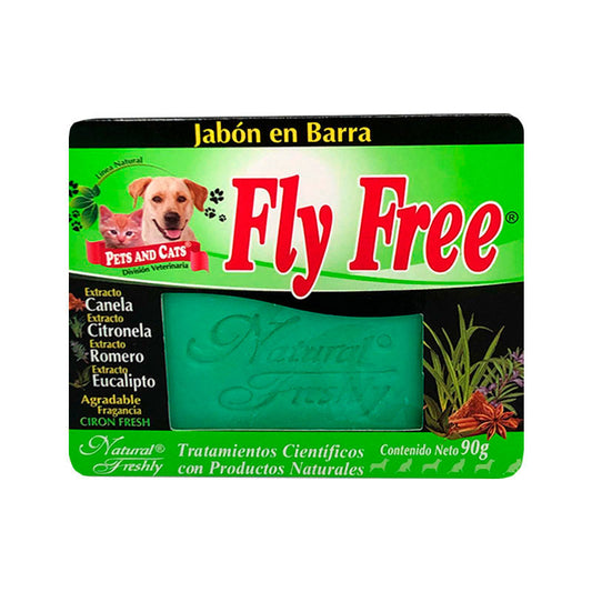 NATURAL FRESHLY JABÓN EN BARRA FLY FREE * 90 GR.