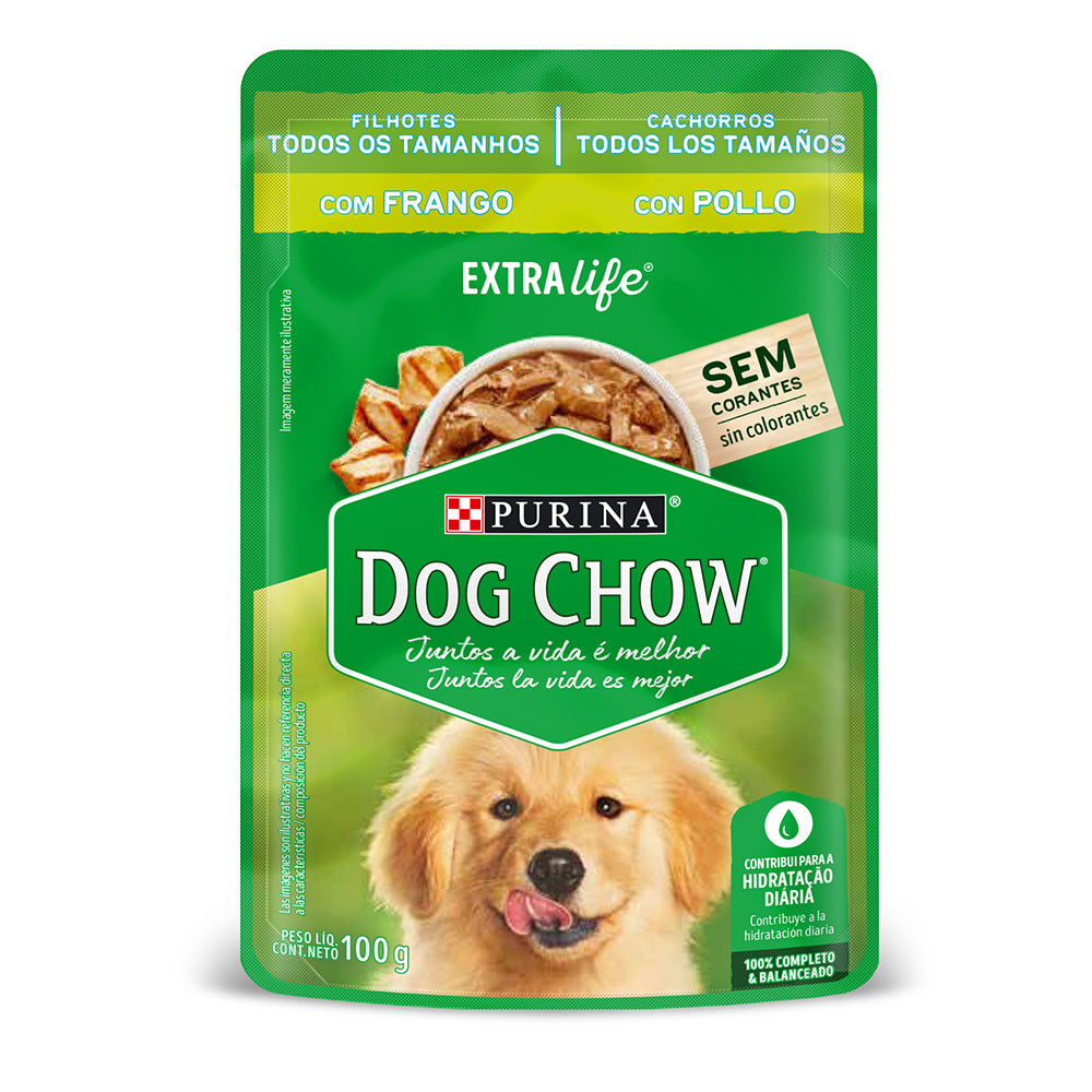 DOG CHOW CACHORROS TODOS LOS TAMAÑOS POLLO 100 GR