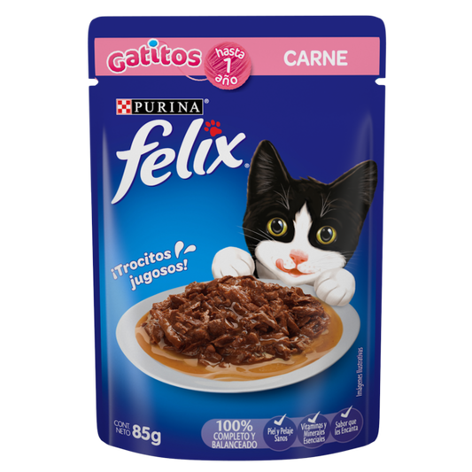 FELIX GATITOS CARNE 85 GR