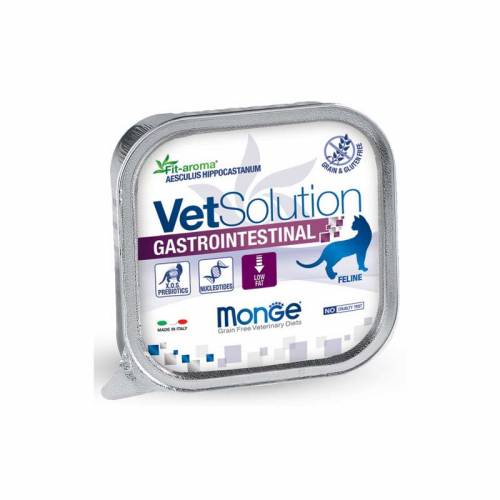 MONGE VET SOLUTION GASTROINTESTINAL FELINE X 100 GR